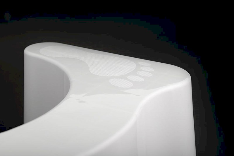 Podstavec k toaletě, 39x22x17cm, bílá ST002