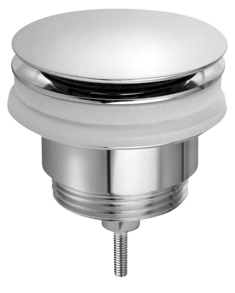 Umyvadlová výpust 5/4“, click-clack, velká zátka, 10-45mm, chrom 7532.310.5