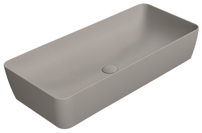 NUBES keramické umyvadlo na desku 80x40cm, tortora mat 904005