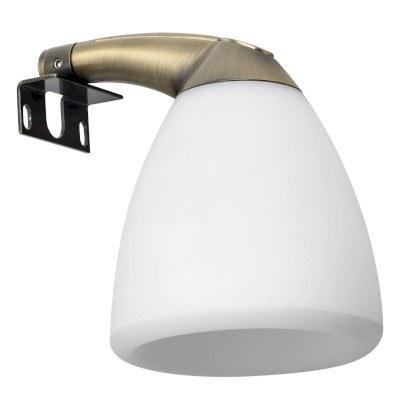 CANDELA nástěnné LED svítidlo, 4 W, 83x108x114mm, IP44, bronz E27175CI-1508
