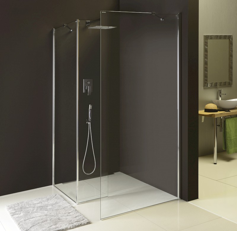 MODULAR SHOWER stěna k instalaci na zeď, pro připojení pevného panelu, 800 mm MS2A-80