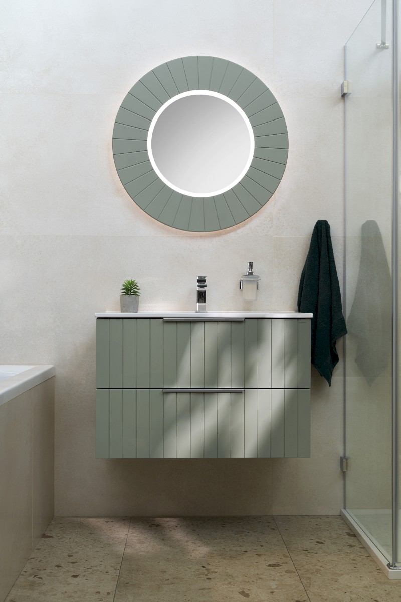 CIRASA STRIP umyvadlová skříňka 79,8x52x46cm, verde CR801-4444S