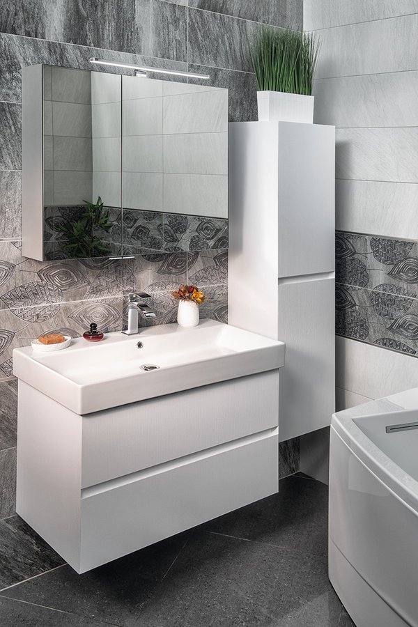 KARE 85 keramické umyvadlo nábytkové 85x45cm, bílá 17085