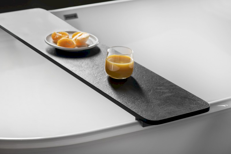 REDUTA 170 polička na vanu, 82x20 cm, černá 73309