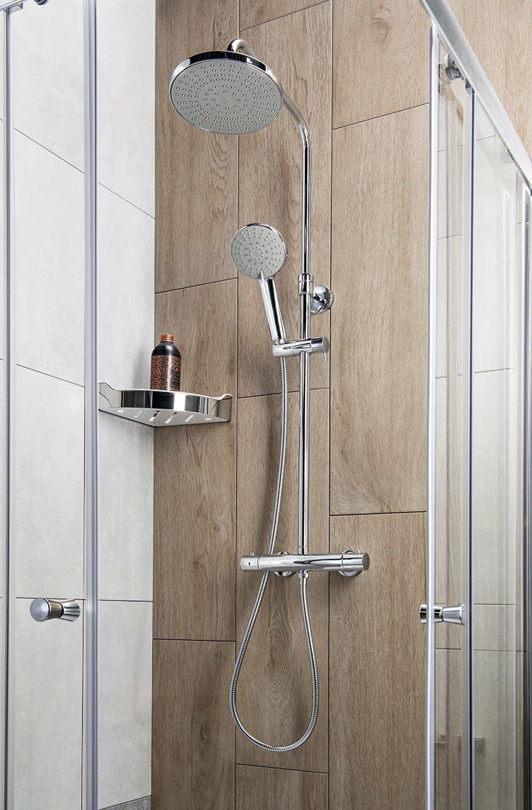 LIGA sprchový sloup s termostatickou baterií, chrom SL533