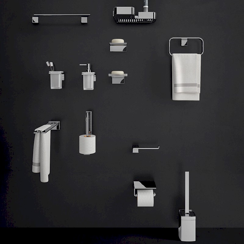 IL GIGLIO držák toaletního papíru s poličkou, chrom A92513