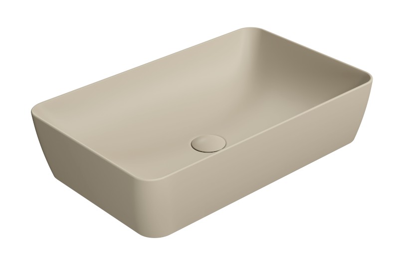 NUBES keramické umyvadlo na desku 60x38cm, creta mat 903608