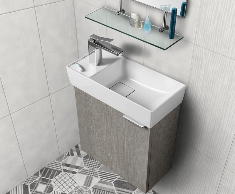 LATUS IX umyvadlová skříňka 44x50x22cm, jilm bardini LT090-1313