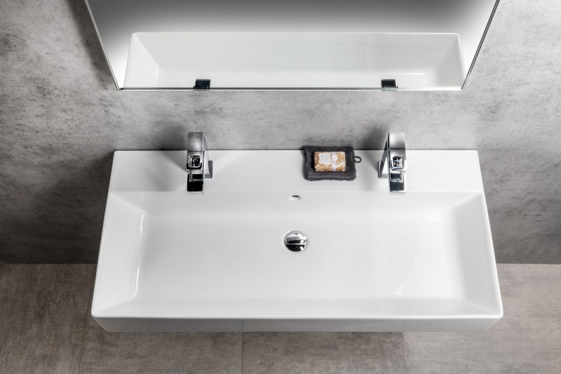 KUBE X keramické dvojumyvadlo 100x47cm, bílá ExtraGlaze 9423211