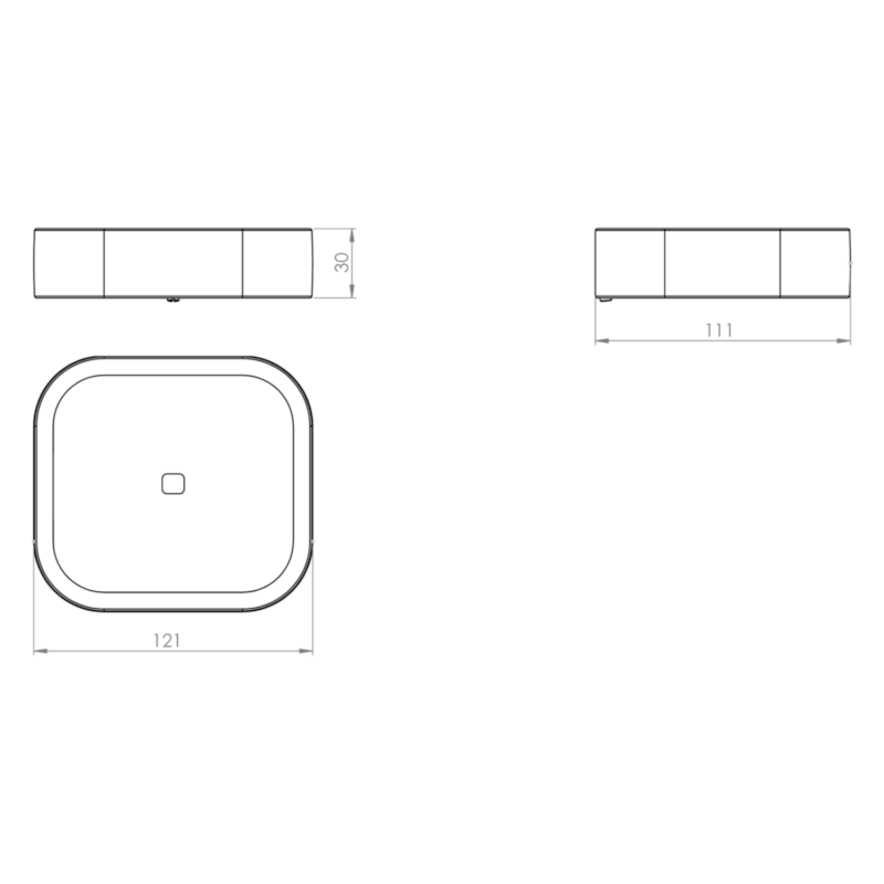 OUTLINE mýdlenka, černá mat 321214