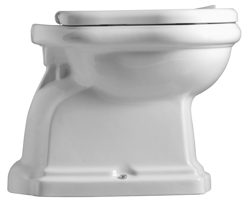 RETRO WC mísa stojící, 38,5x59cm, spodní odpad, bílá 101001