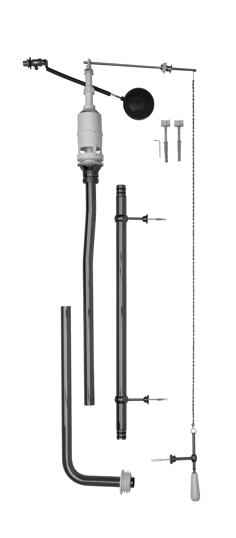 CLASSIC splachovací mechanismus, chrom BOCR