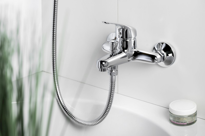 HOFFER nástěnná vanová baterie, chrom 424.010.1