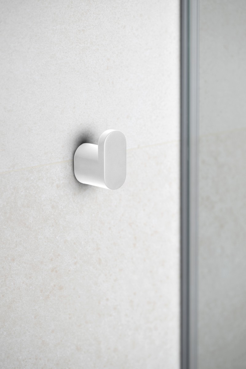 FLORI háček, bílá mat RF001/14