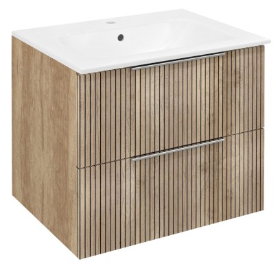 CIRASA STRIP umyvadlová skříňka 59,2x52x46cm, dub alabama CR611-2322