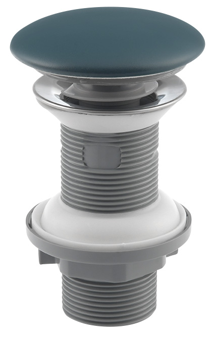 Umyvadlová výpust 5/4“, click-clack, keramická zátka, 20-70mm, zelená petrol 38TP0181I