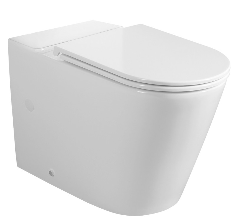 AVIS WC kombi mísa, Vortex Rimless, 66x36 cm, spodní/zadní odpad, bílá PC106-111