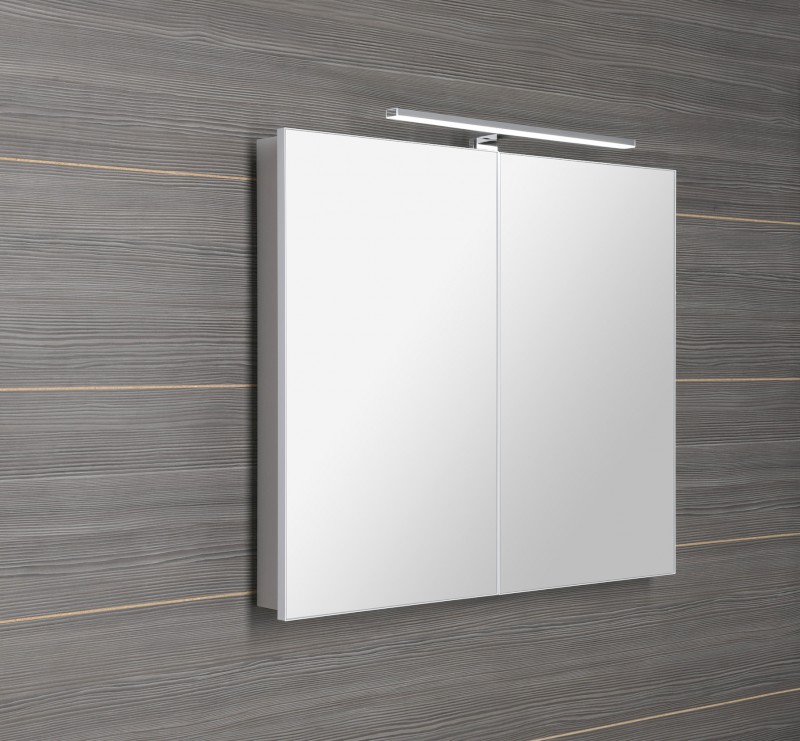 GRETA galerka s LED osvětlením, 81x70x14cm, bílá mat GR080-0031