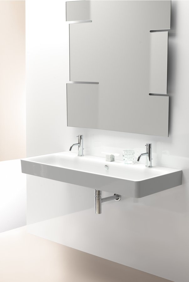 SAND keramické dvojumyvadlo 120x50 cm, bílá ExtraGlaze 9024211