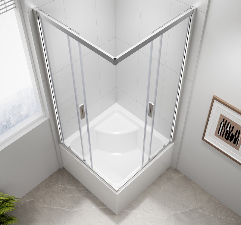 CARMEN čtvercová sprchová zástěna 900x900x1650mm, čiré sklo MD5116