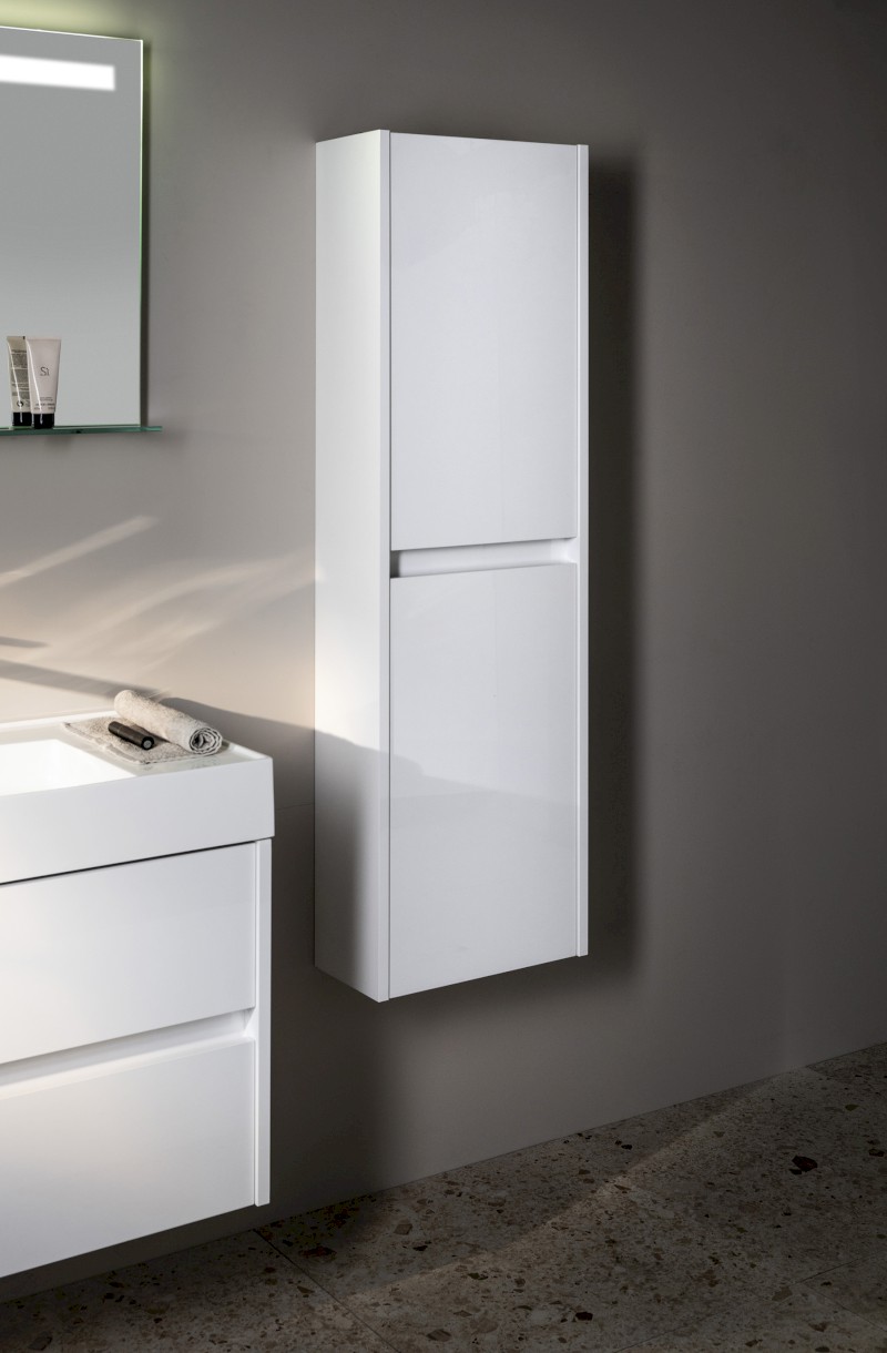 NIRONA skříňka vysoká 40x140x20cm, 2x dvířka, levá/pravá, dub Mocca NR450-1212