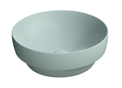 PURA keramické umyvadlo na desku, průměr 40cm, ghiaccio mat 884615