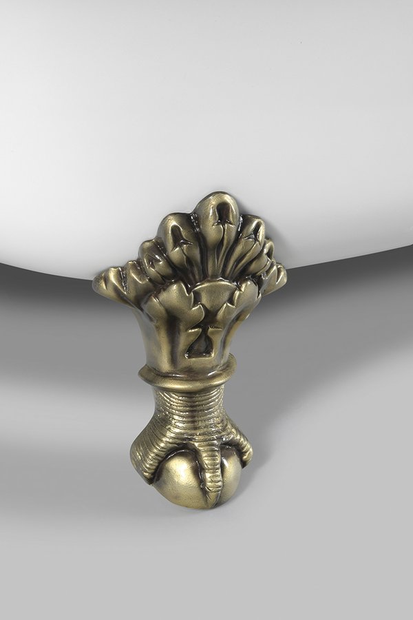 REGATA volně stojící vana 175x85x61cm, nohy bronz, bílá 10121