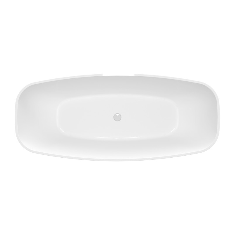 IPANEMA volně stojící vana litý mramor 168x72x49cm, bílá 69911