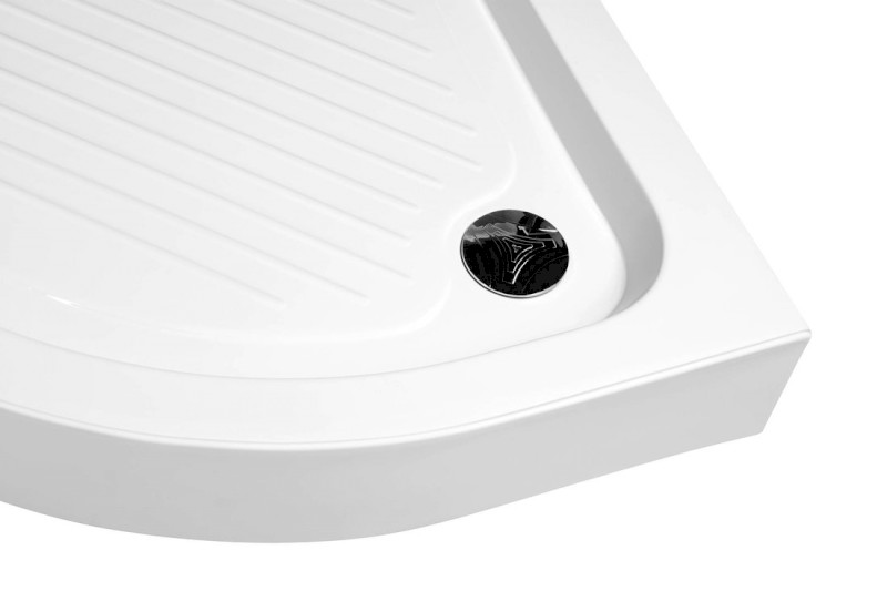 Sprchová samonosná vanička akrylátová, čtvrtkruh 90x90x15cm BTTR90