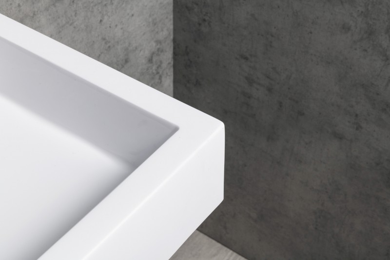 ORINOKO dvojumyvadlo, litý mramor, 100x42 cm, bílá OR101