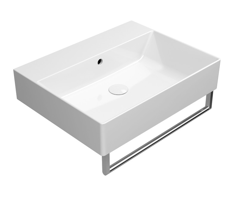 KUBE X keramické umyvadlo 60x47cm, bez otvoru, bílá ExtraGlaze 9431011