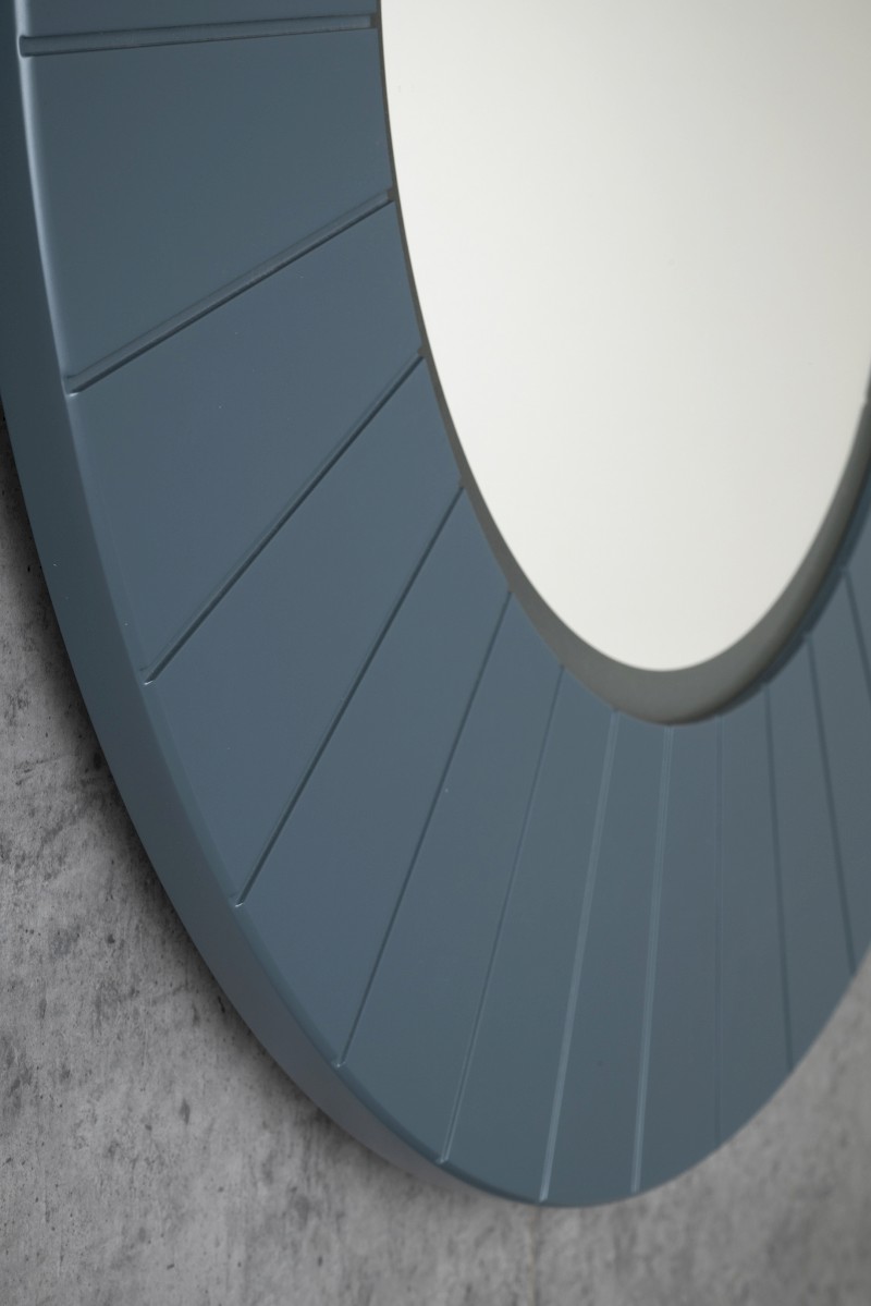 LUMIRO STRIP kulaté zrcadlo s LED osvětlením v rámu ø 90cm, siena LR950-4242S