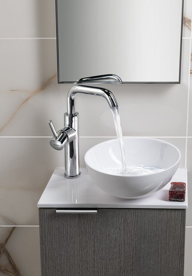 LATUS X umyvadlová skříňka 39,4x50x22cm, dub stříbrný LT110-1111