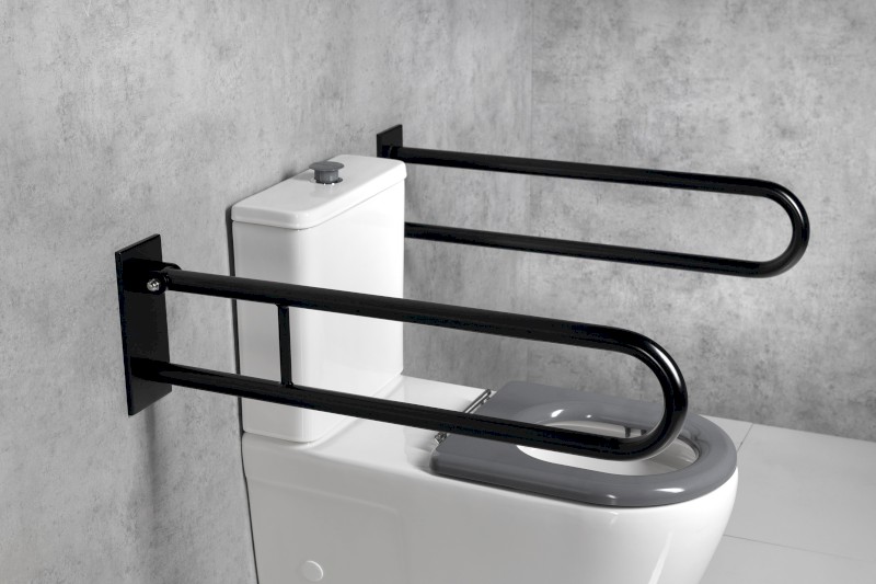 HANDICAP madlo sklopné 813mm, černá mat XH518B