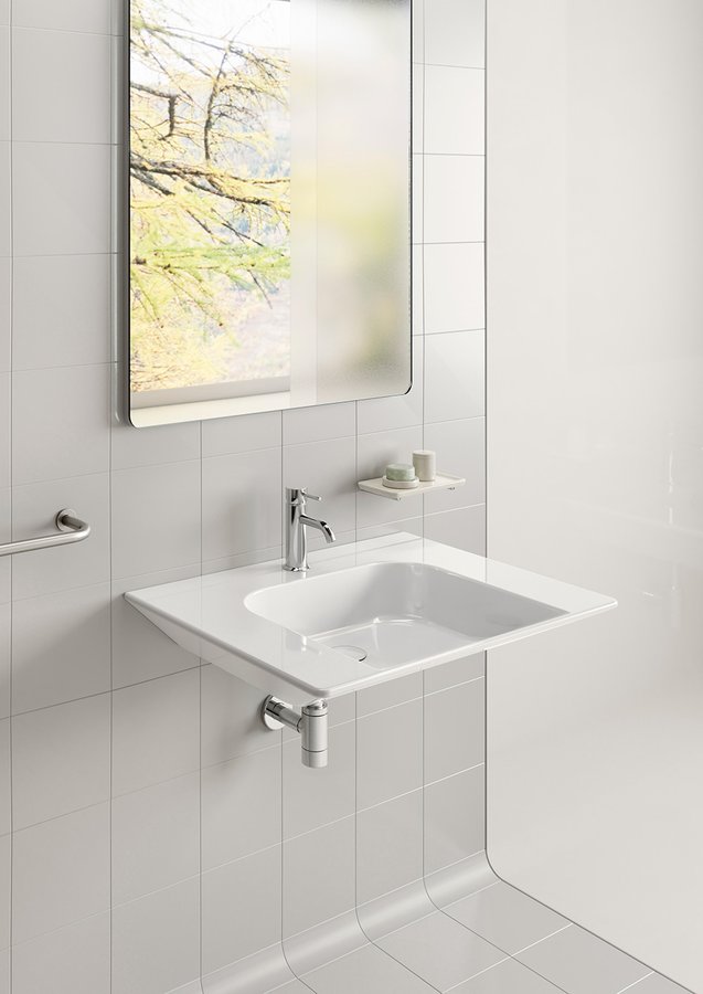 COMMUNITY keramické umyvadlo 60x55cm, bez přepadu, bílá ExtraGlaze 7634111