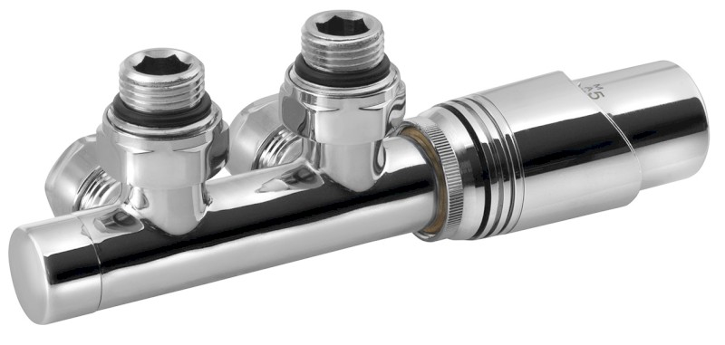 WICHER připojovací sada termostatická pro středové připojení 50mm, provedení chrom 600.311.1