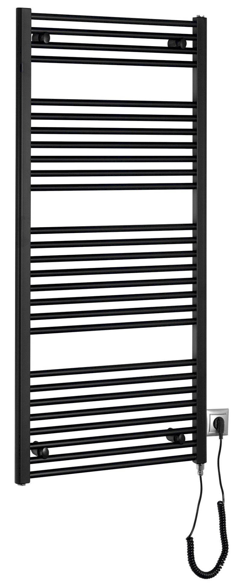 DIRECT-E elektrické otopné těleso rovné 600x1320 mm, 600 W, černá ILE36TB