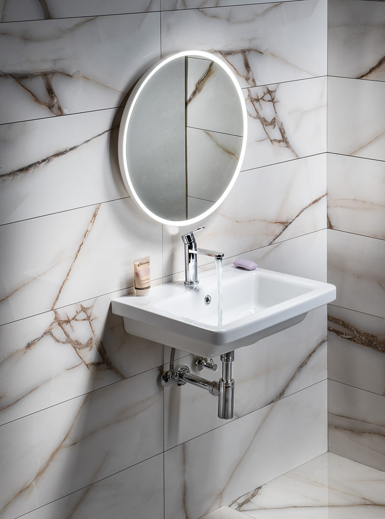 CITY keramické umyvadlo hranaté 60x45cm, bílá         KE060