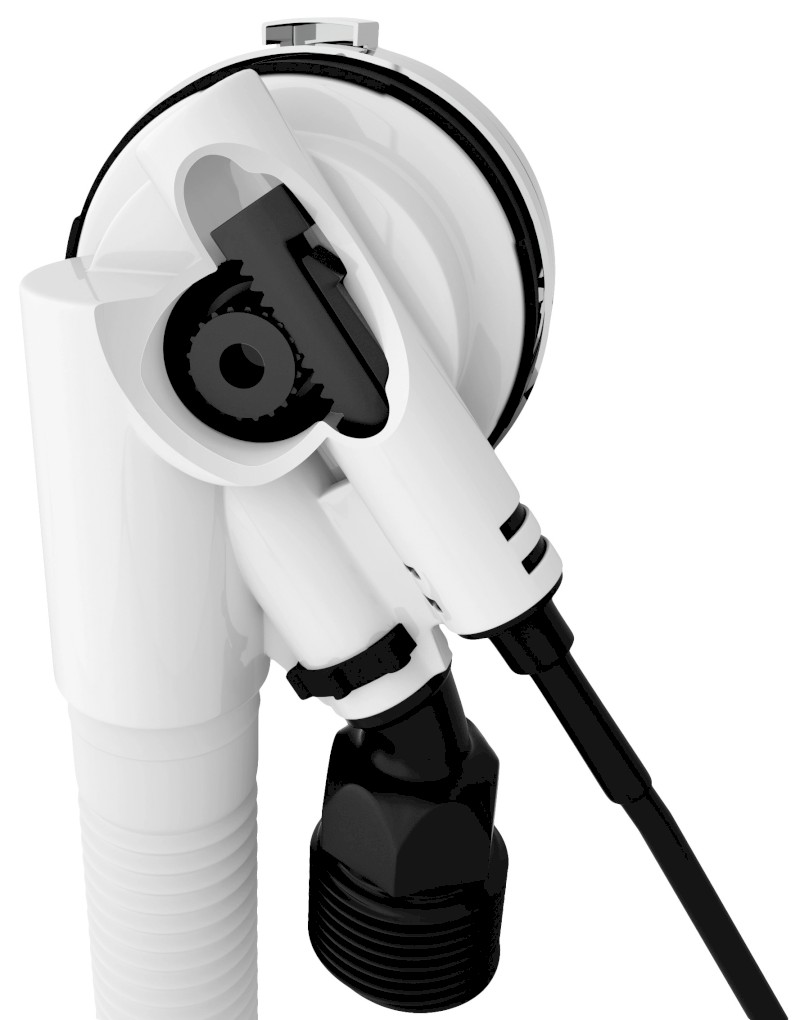 Vanová souprava s napouštěním, bovden, délka 800mm, zátka 72mm, zlato 71853.90