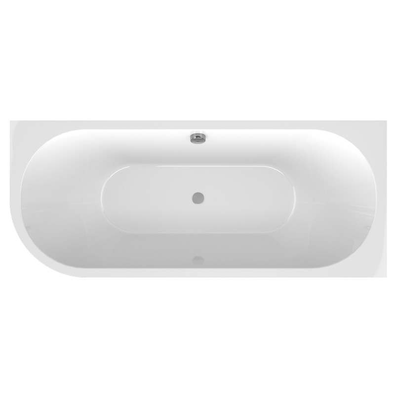 VIVA R MONOLITH asymetrická vana 180x75x60cm, bílá/siena 72129M.42