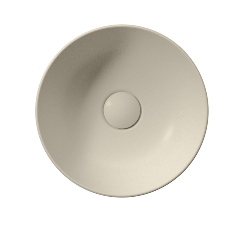 PURA keramické umývátko na desku, průměr 32cm, creta mat 885408