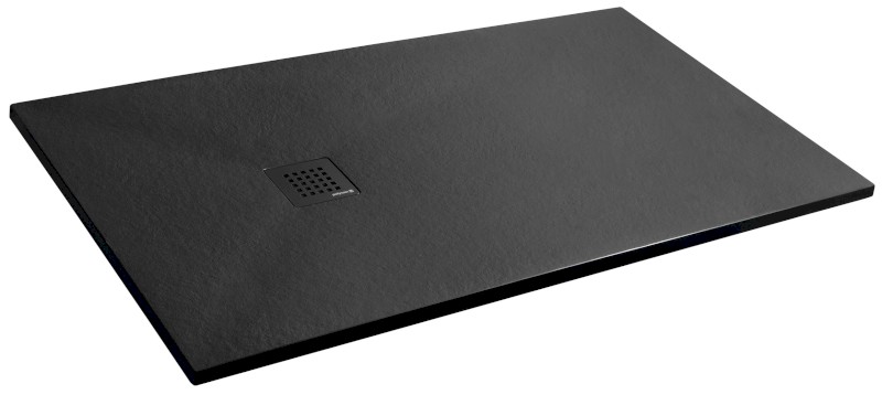 TRENECA vanička z litého mramoru s možností úpravy rozměru, 150x80cm, černá mat 84305.21