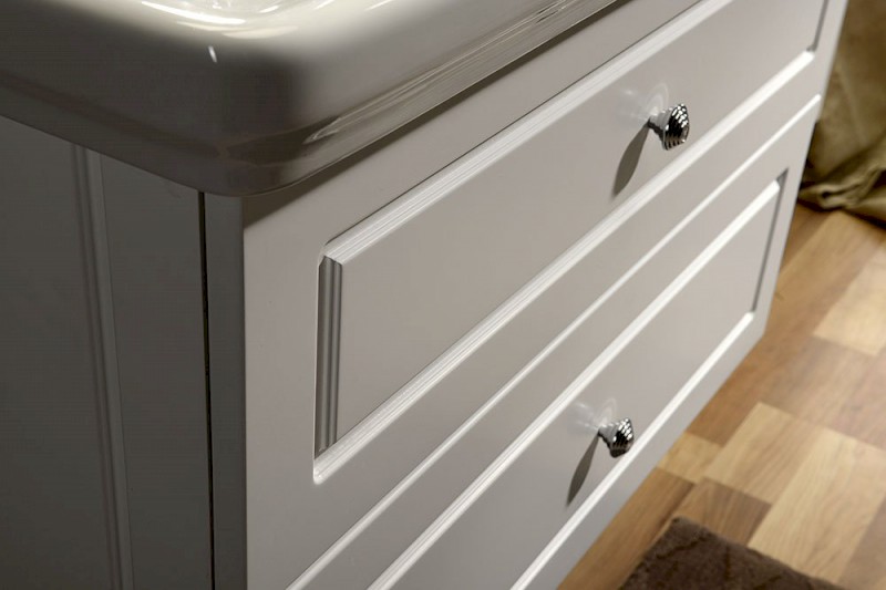 VIOLETA umyvadlová skříňka 83x52x46cm, bílá pololesk VI090-3131