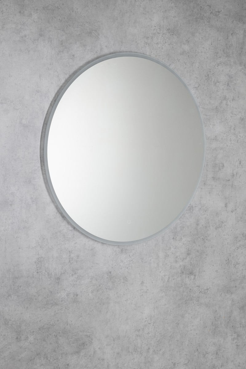 URSA kulaté zrcadlo s LED osvětlením ø 60cm, dotykový senzor, stmívatelné UR060