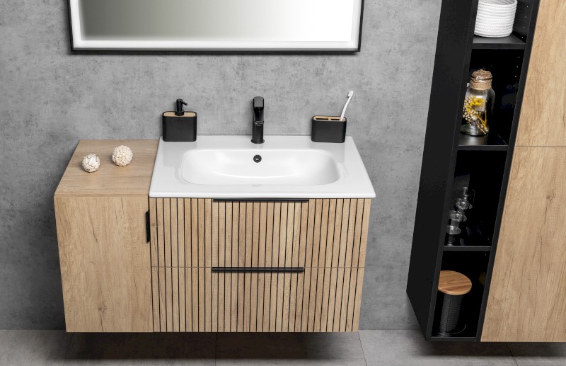 CIRASA skříňka spodní dvířková 30x52x46cm, pravá/levá, dub alabama CR302-2222