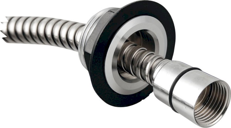 Sprchová průchodka na okraj vany včetně hadice  F1/2