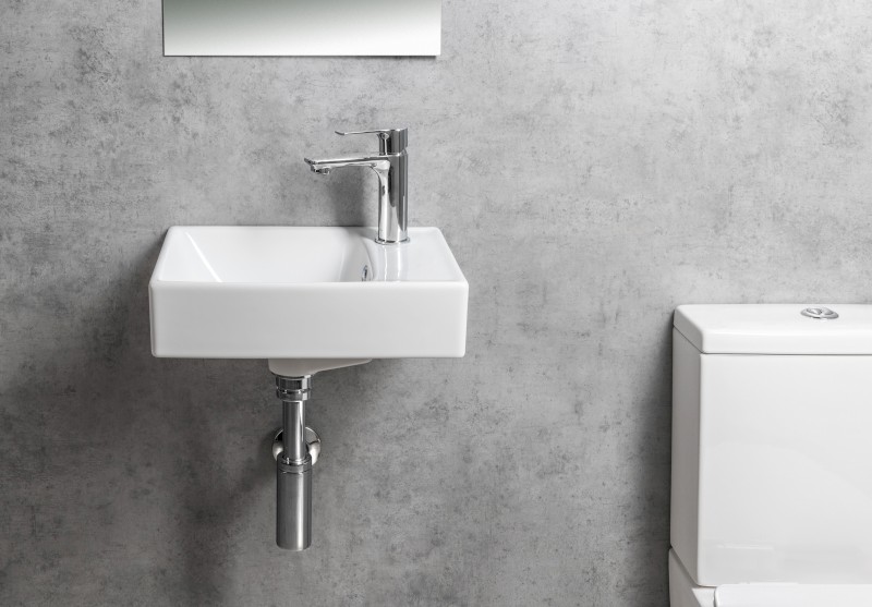 NUALI keramické umývátko 40x30cm, baterie vpravo, bílá TU0128