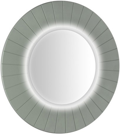 LUMIRO STRIP kulaté zrcadlo s LED osvětlením v rámu ø 90cm, verde LR950-4444S