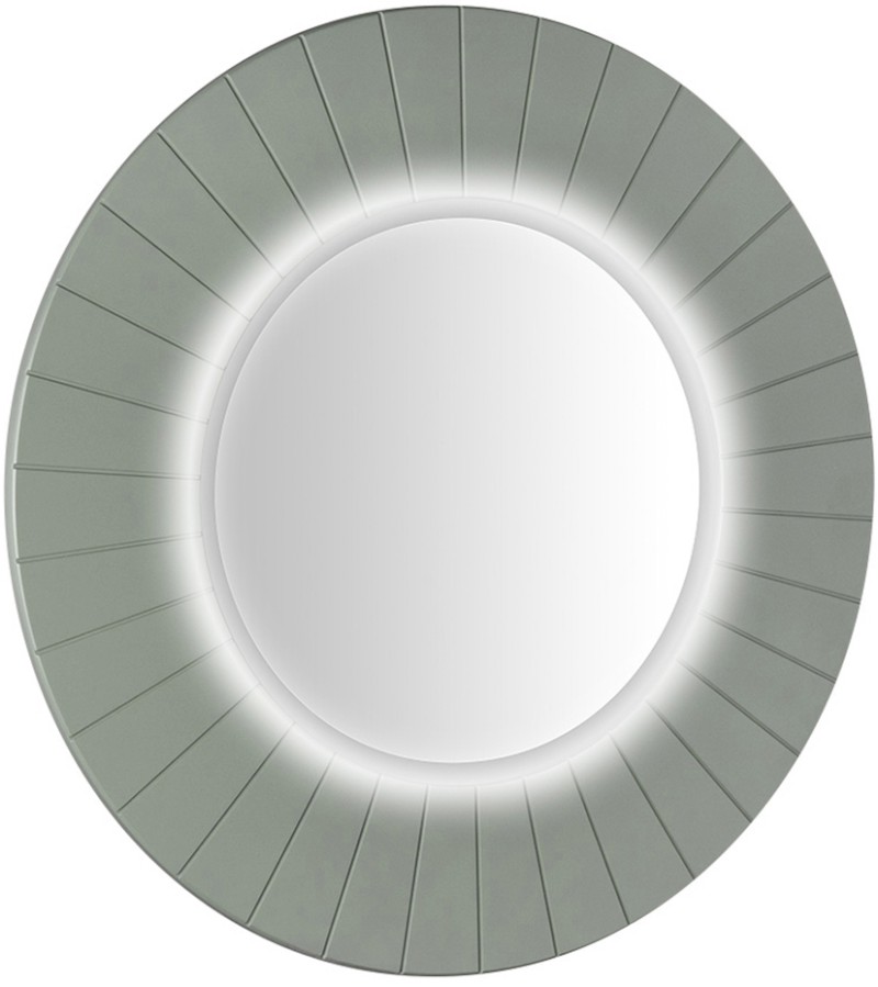 LUMIRO STRIP kulaté zrcadlo s LED osvětlením v rámu ø 90cm, verde LR950-4444S