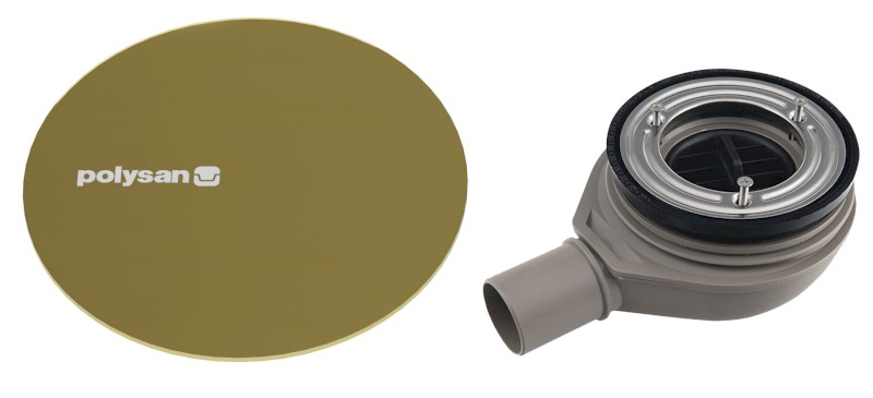 MIRAI vaničkový sifon, průměr 90mm, DN40, krytka zlato 72730G